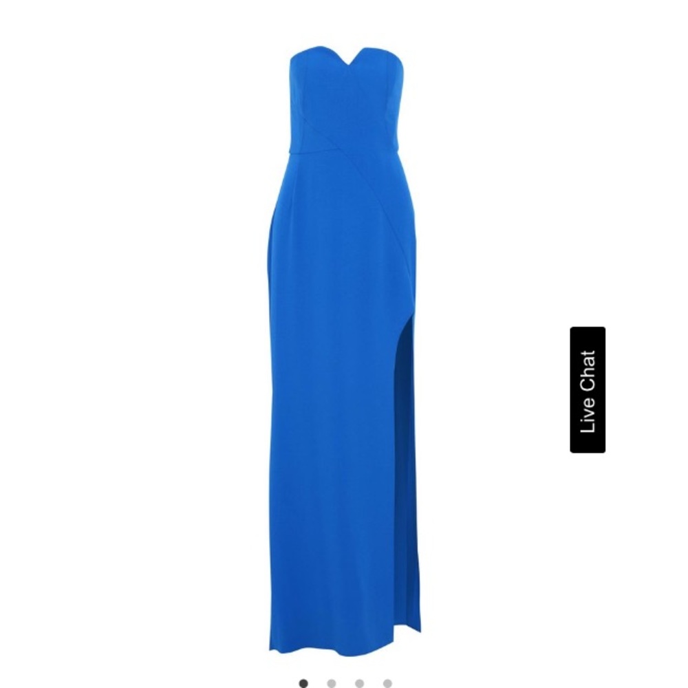 Halston Heritage strapless stretch crepe gown💙
